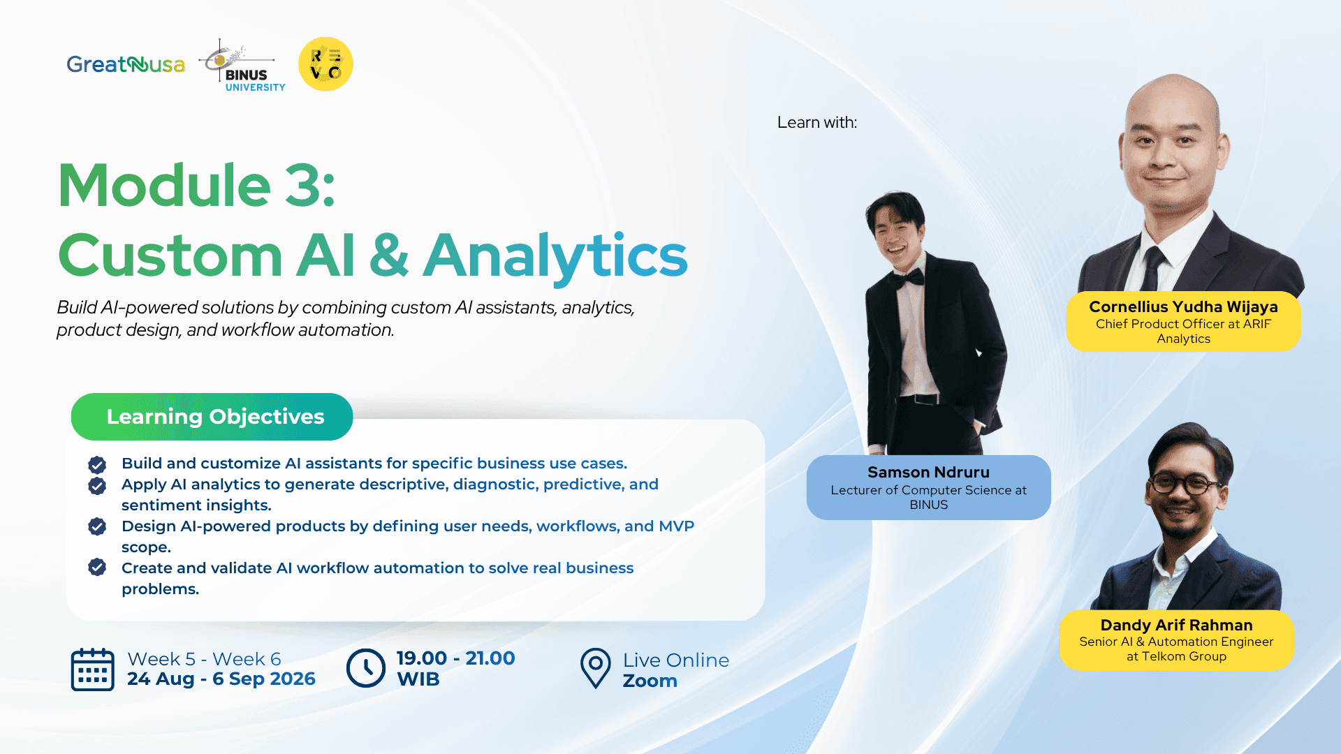 [B2 Applied AI, Analytics and Automation Program] Module 3 - Custom AI and Analytics