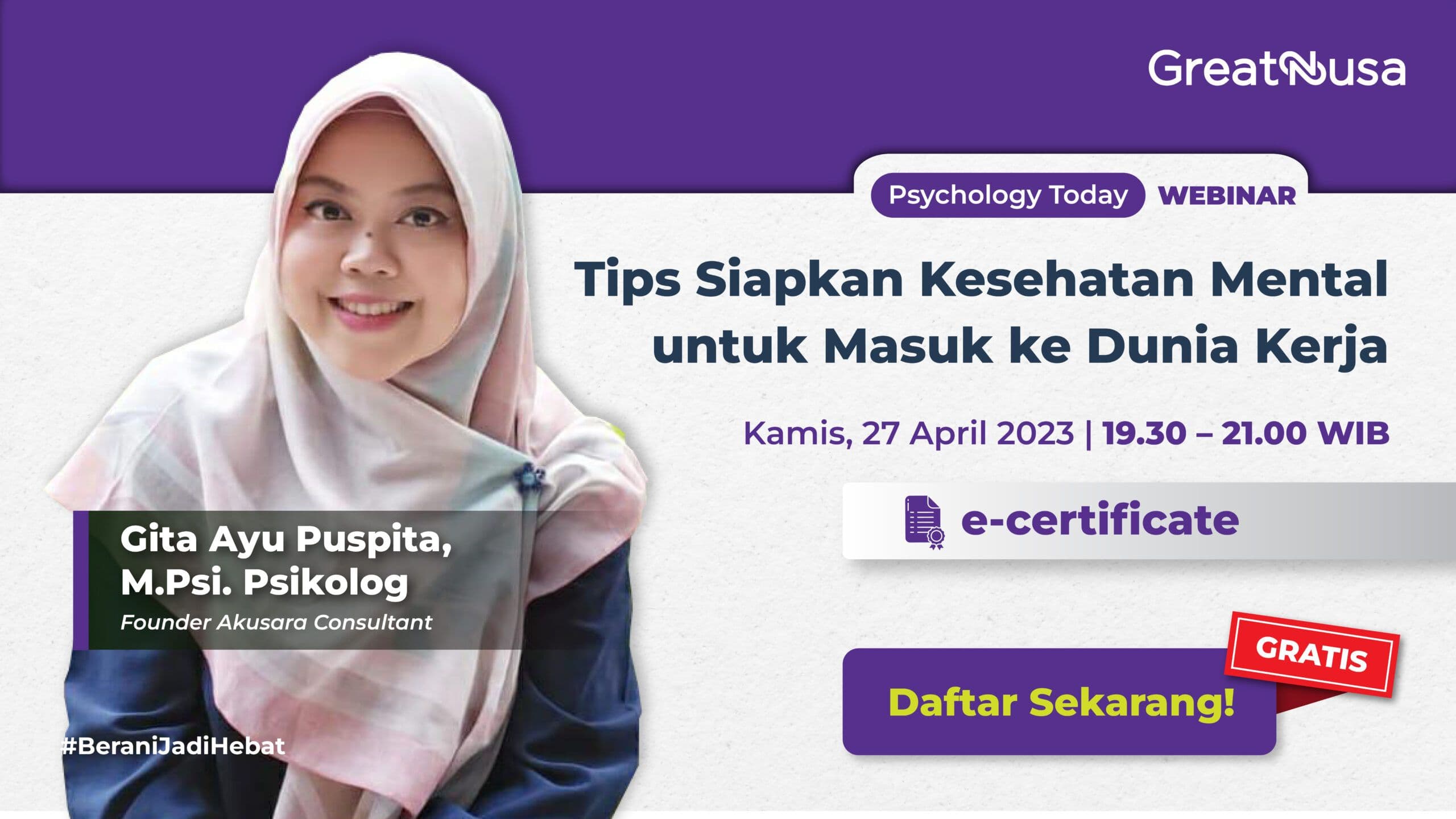 Tips Siapkan Kesehatan Mental untuk Masuk ke Dunia Kerja