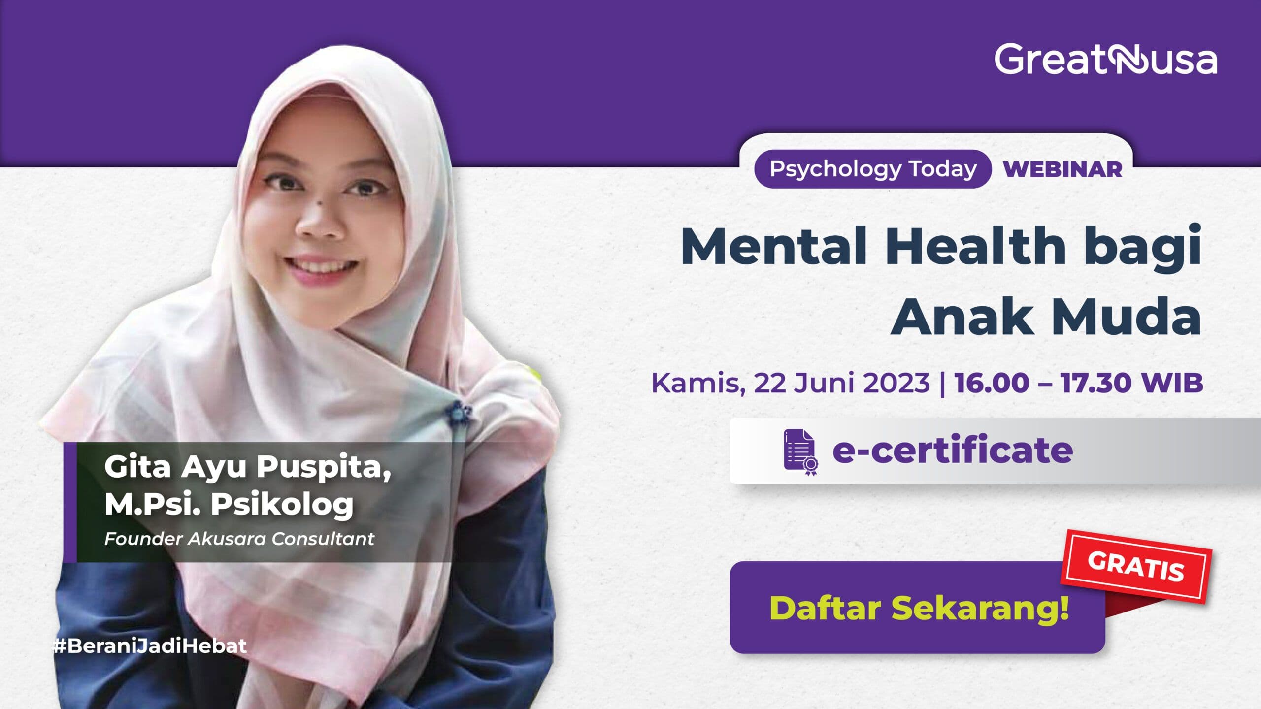 Mental Health bagi Anak Muda