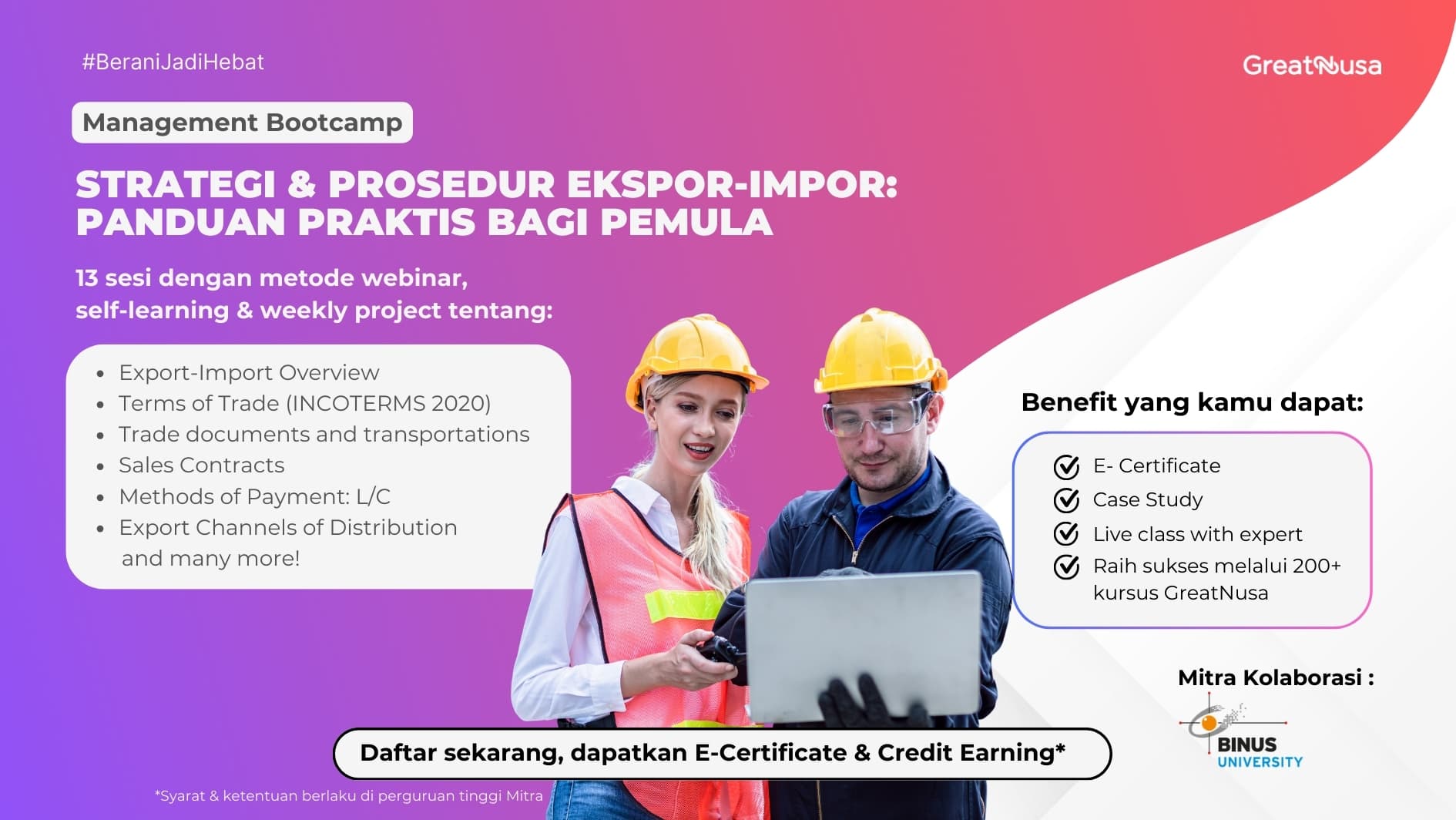 Management Bootcamp - Strategi & Prosedur Ekspor-Impor: Panduan Praktis bagi Pemula