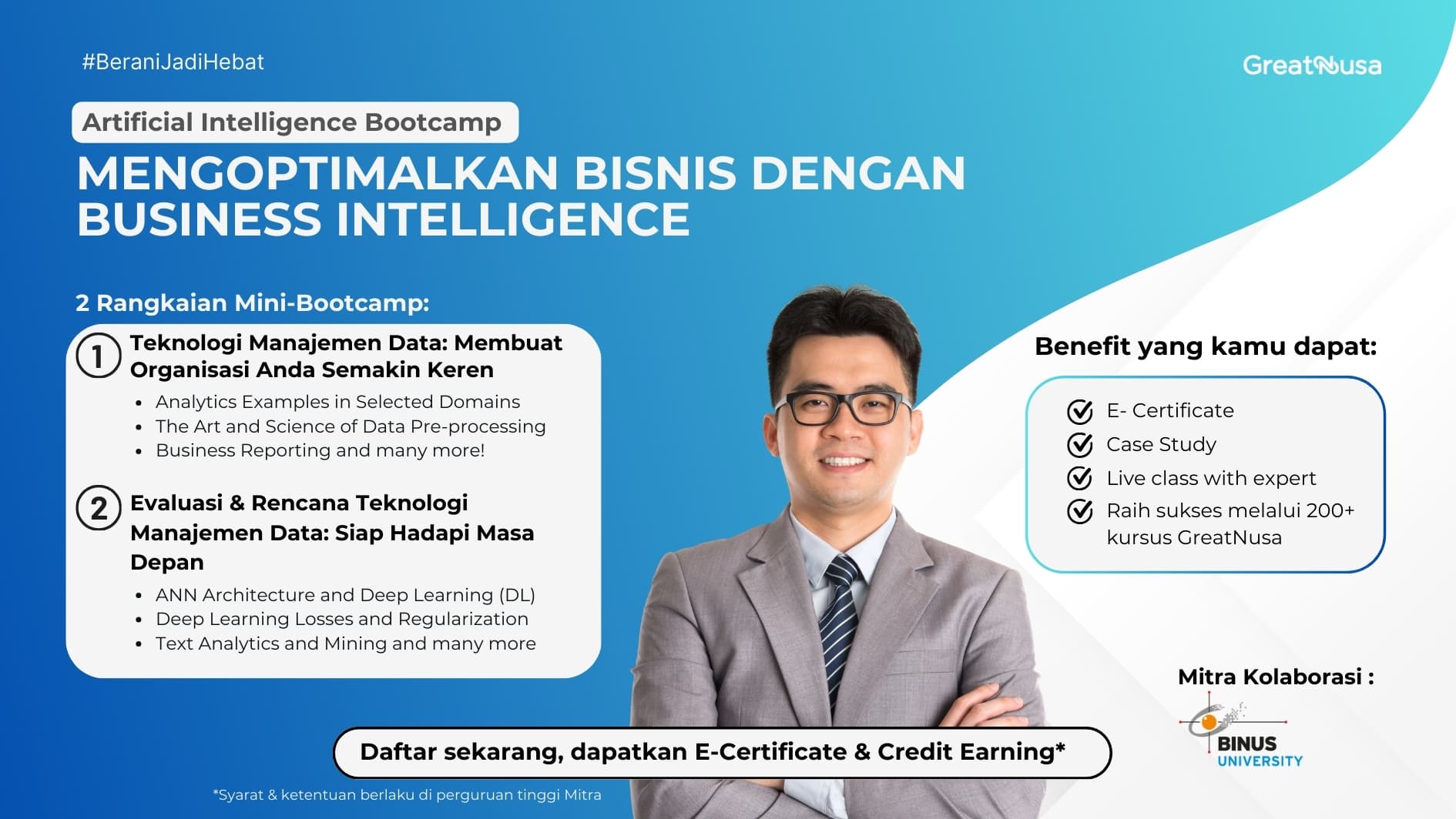 Artificial Intelligence Bootcamp - Mengoptimalkan Bisnis Dengan Business Intelligence