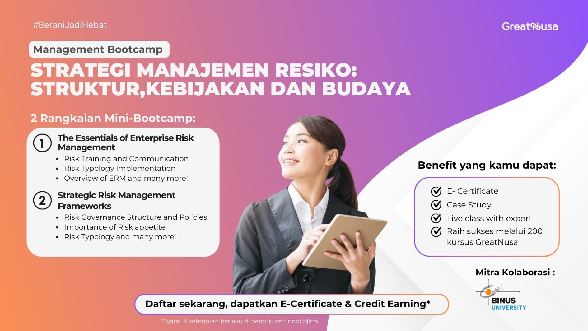 Management Bootcamp - Strategi Manajemen Risiko: Struktur, Kebijakan, Dan Budaya