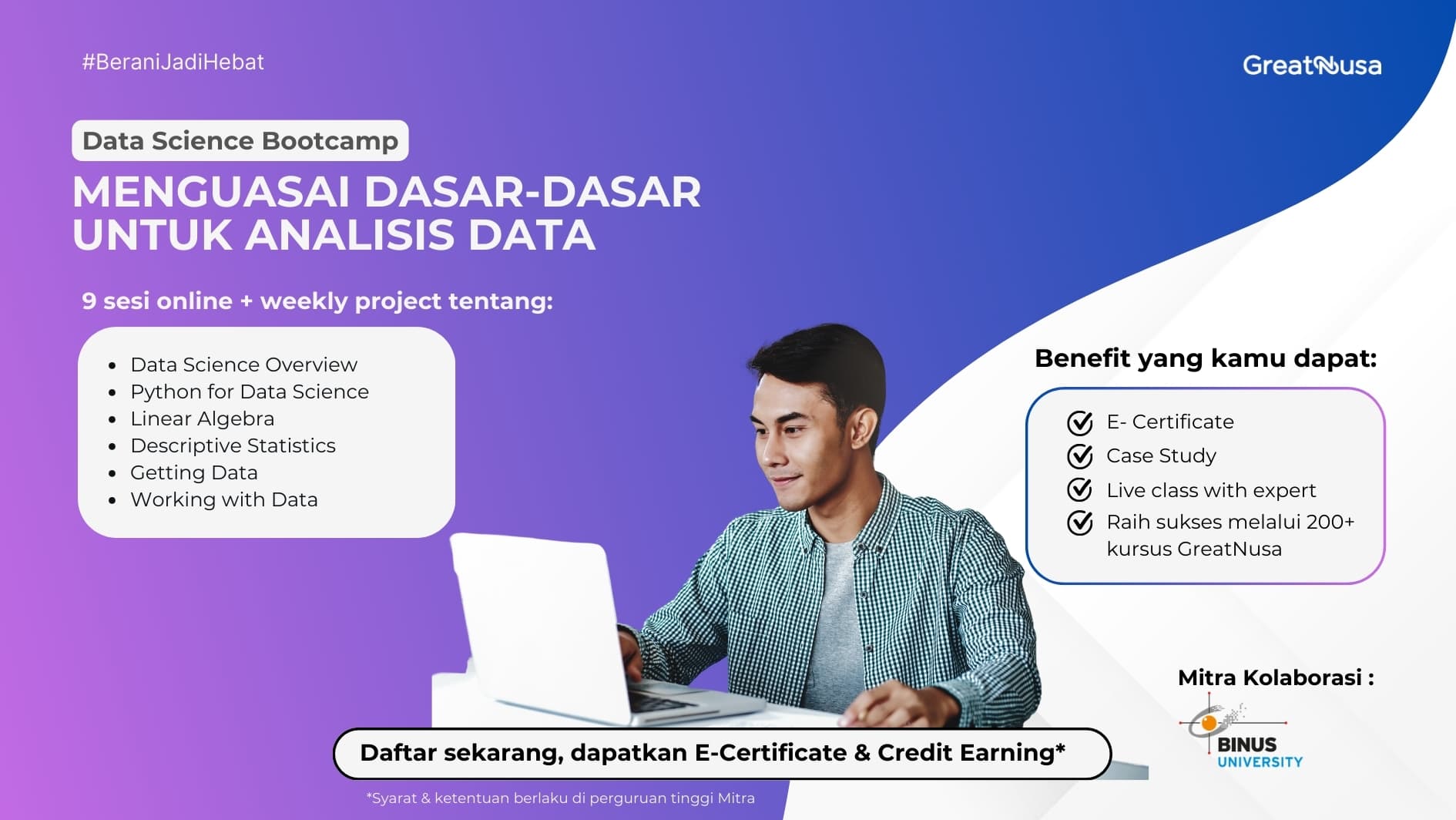 Data Science Bootcamp - Menguasai Dasar-Dasar Untuk Analisis Data
