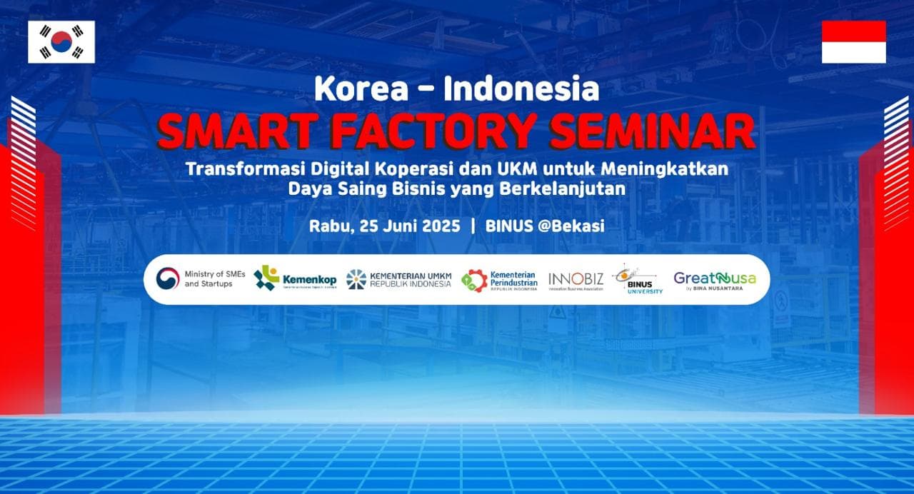 SEMINAR SMART FACTORY: Transformasi Digital Koperasi dan UKM untuk Meningkatkan Daya Saing Bisnis yang Berkelanjutan