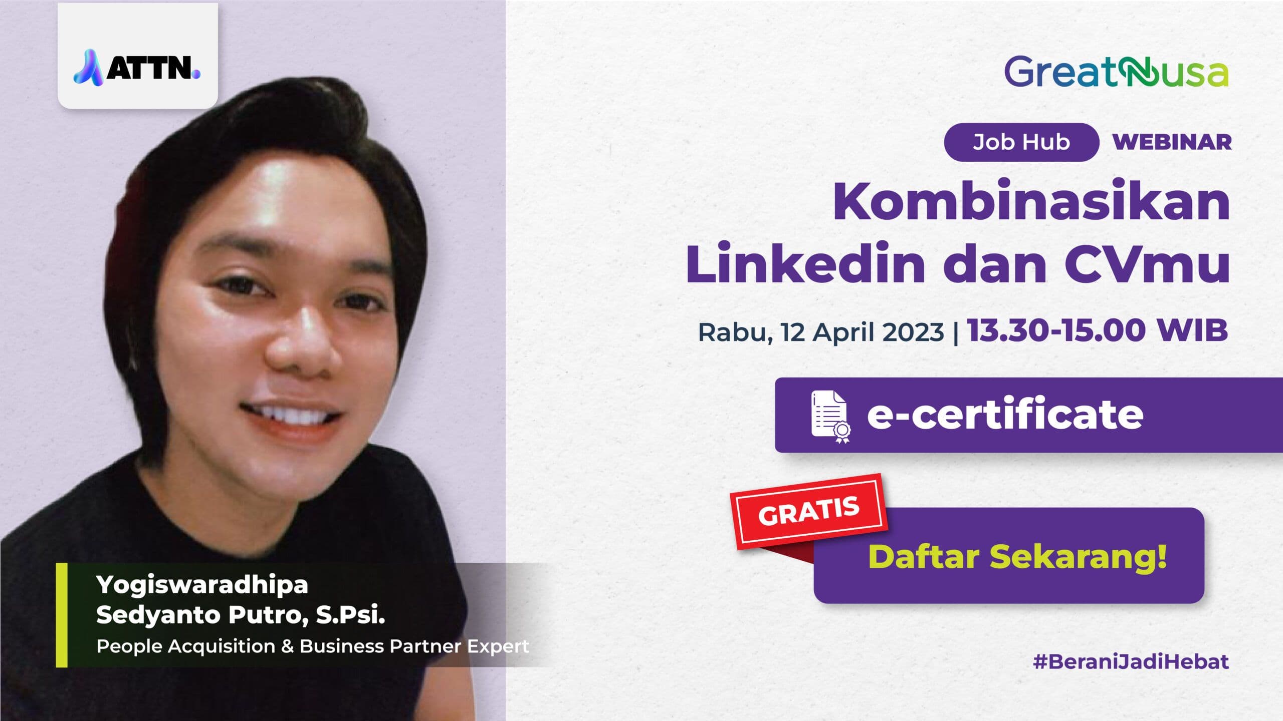 Kombinasikan Linkedin dan CVmu