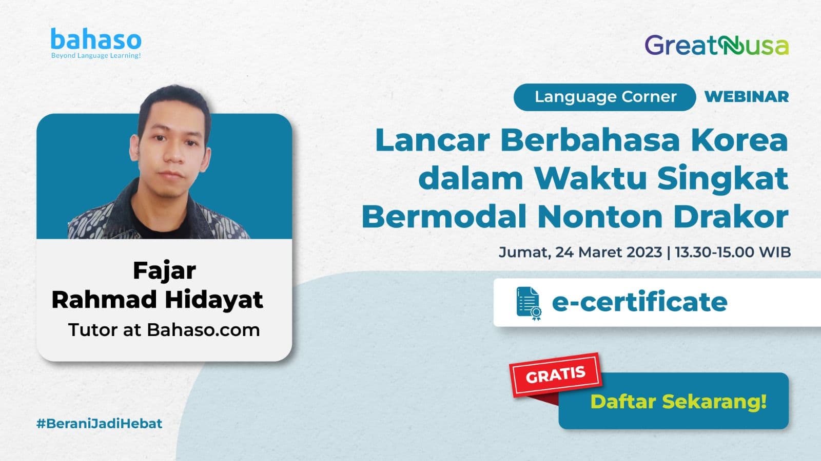 Lancar Berbahasa Korea dalam Waktu Singkat Bermodal Nonton Drakor